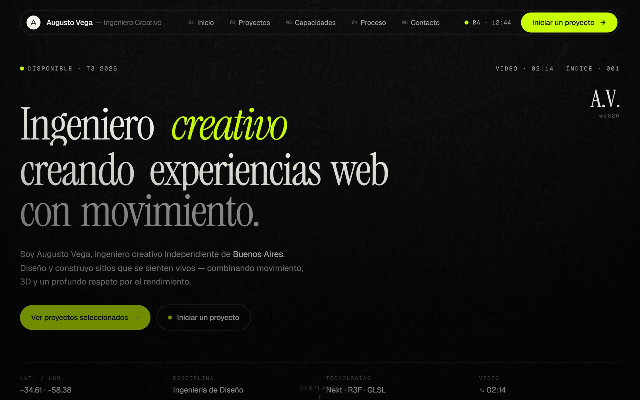 Captura en vivo de Developer Web (demo-developer-web.vercel.app)