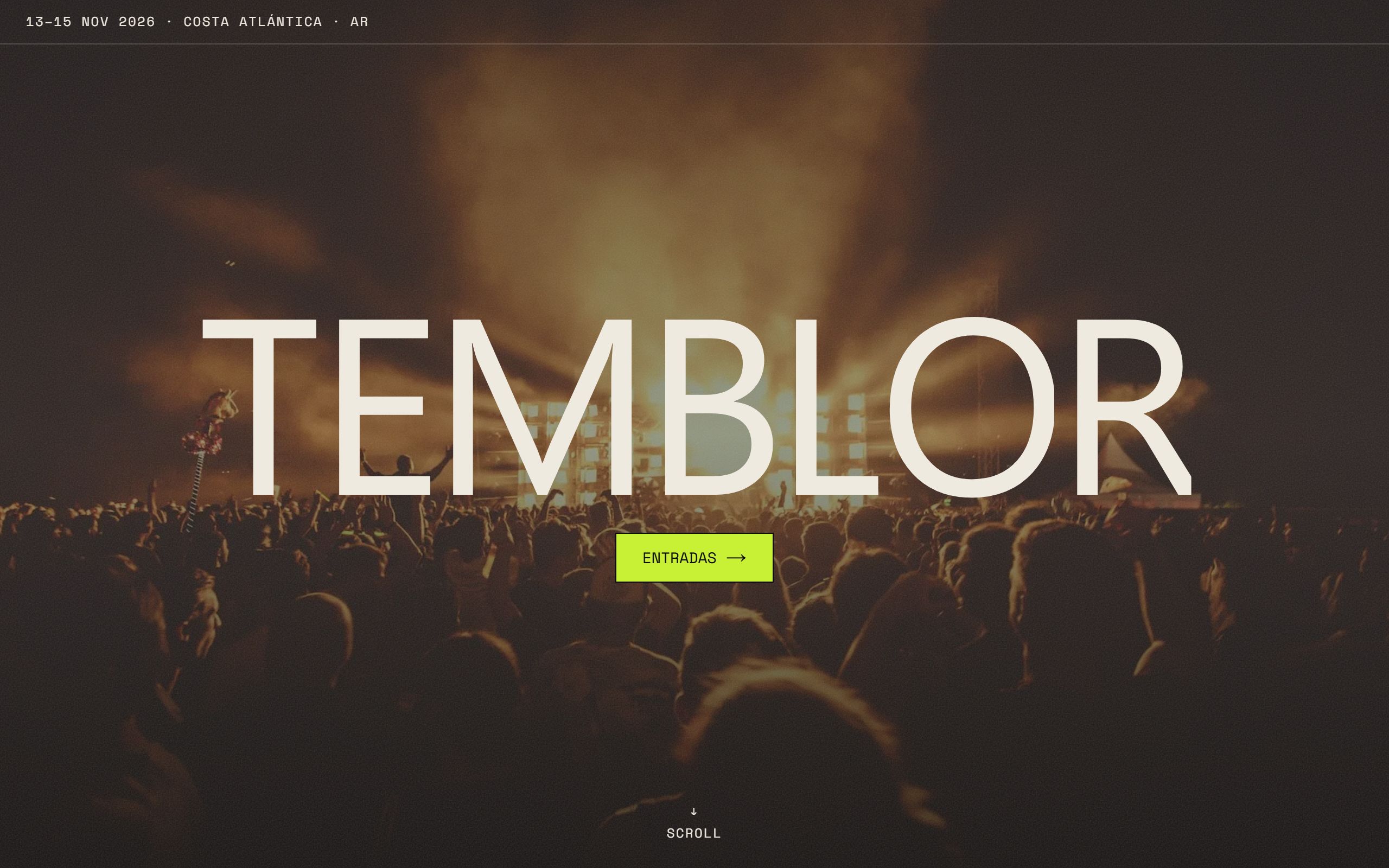 Captura en vivo de TEMBLOR (demo-temblor.vercel.app)